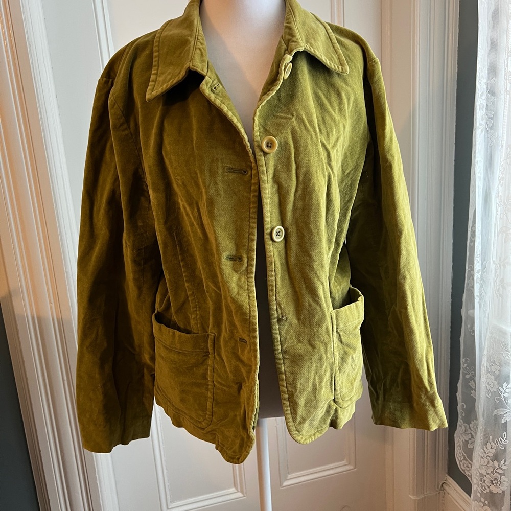 Talbots Green velvet Stretch Women's Jacket